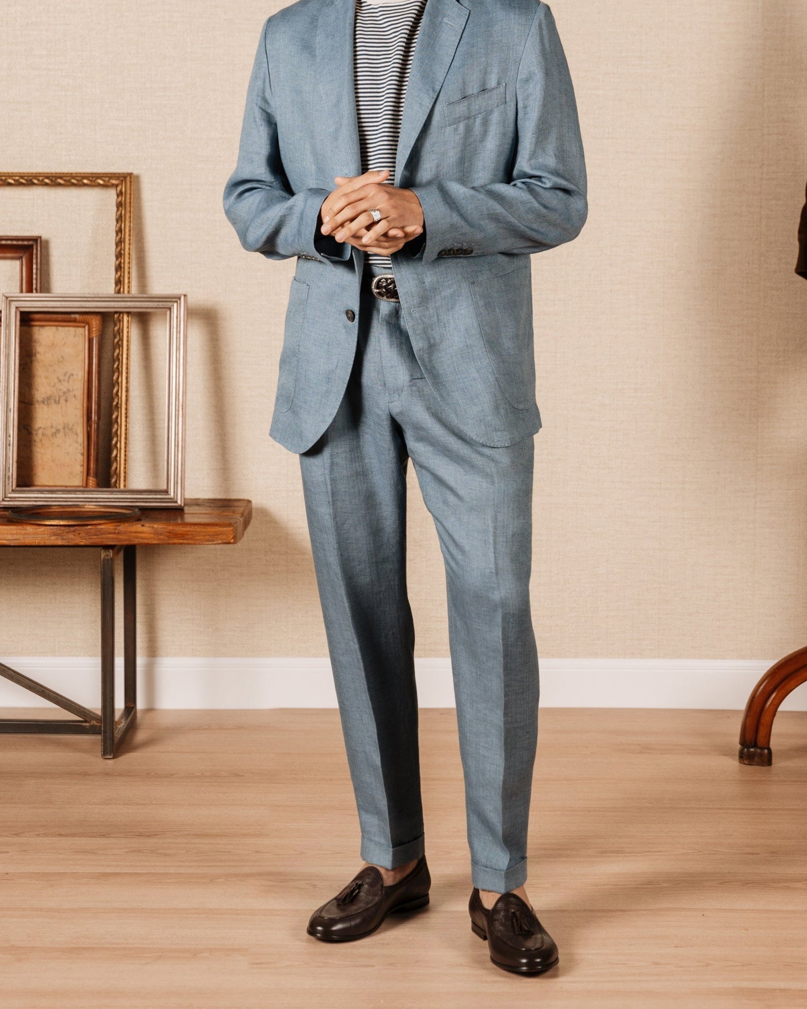 Bellagio Tassel Loafer – Dark Brown Milled Leather with Premium Leather Sole