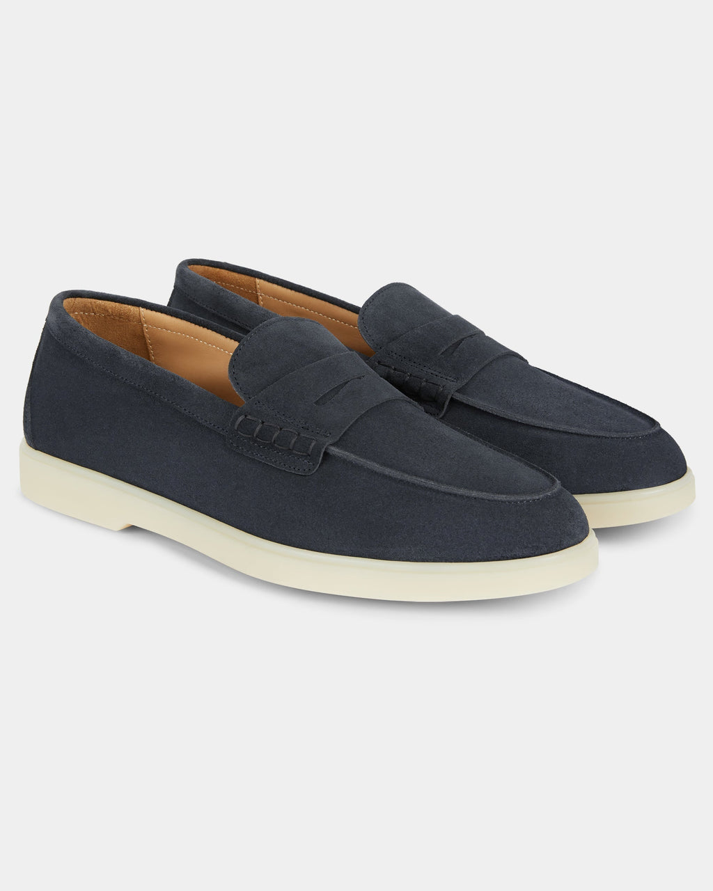 Harbour | Casual Loafer – Blue Suede Leather with Comfortable Cupr Sole & Leather Lining
