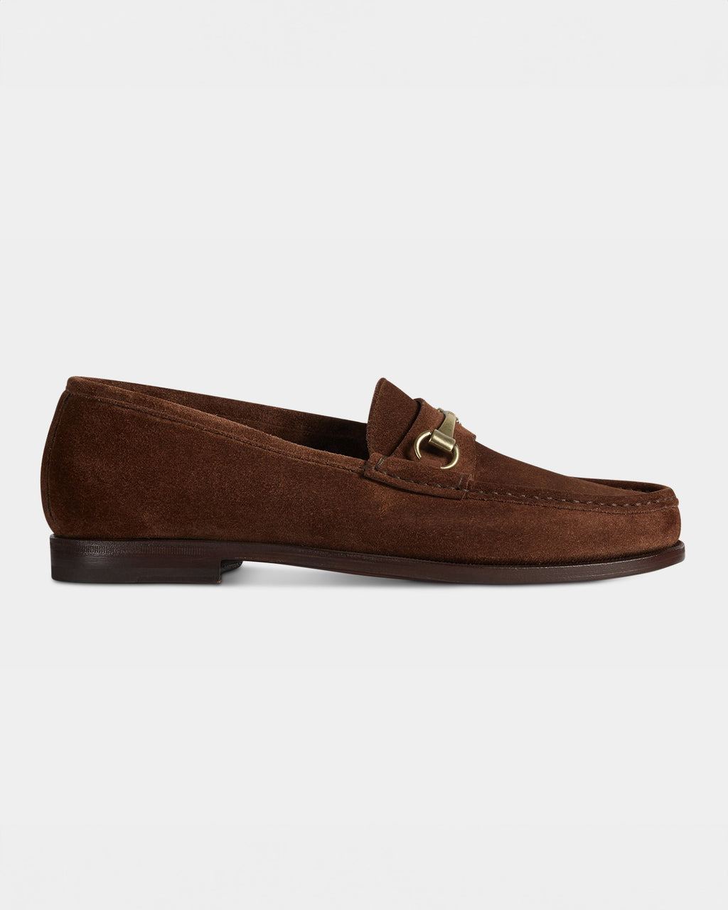 Milano | Brown Suede Leather College Loafer with Horsebit and Lightweight Leather Sole