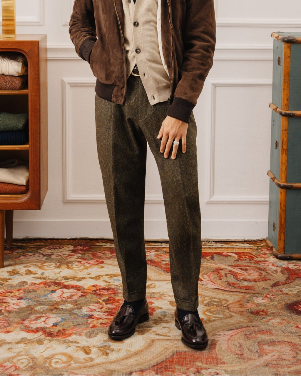 Castello | Tassel Loafer - Burgundy Brown Smooth Leather with Classic Stitching and Leather Sole