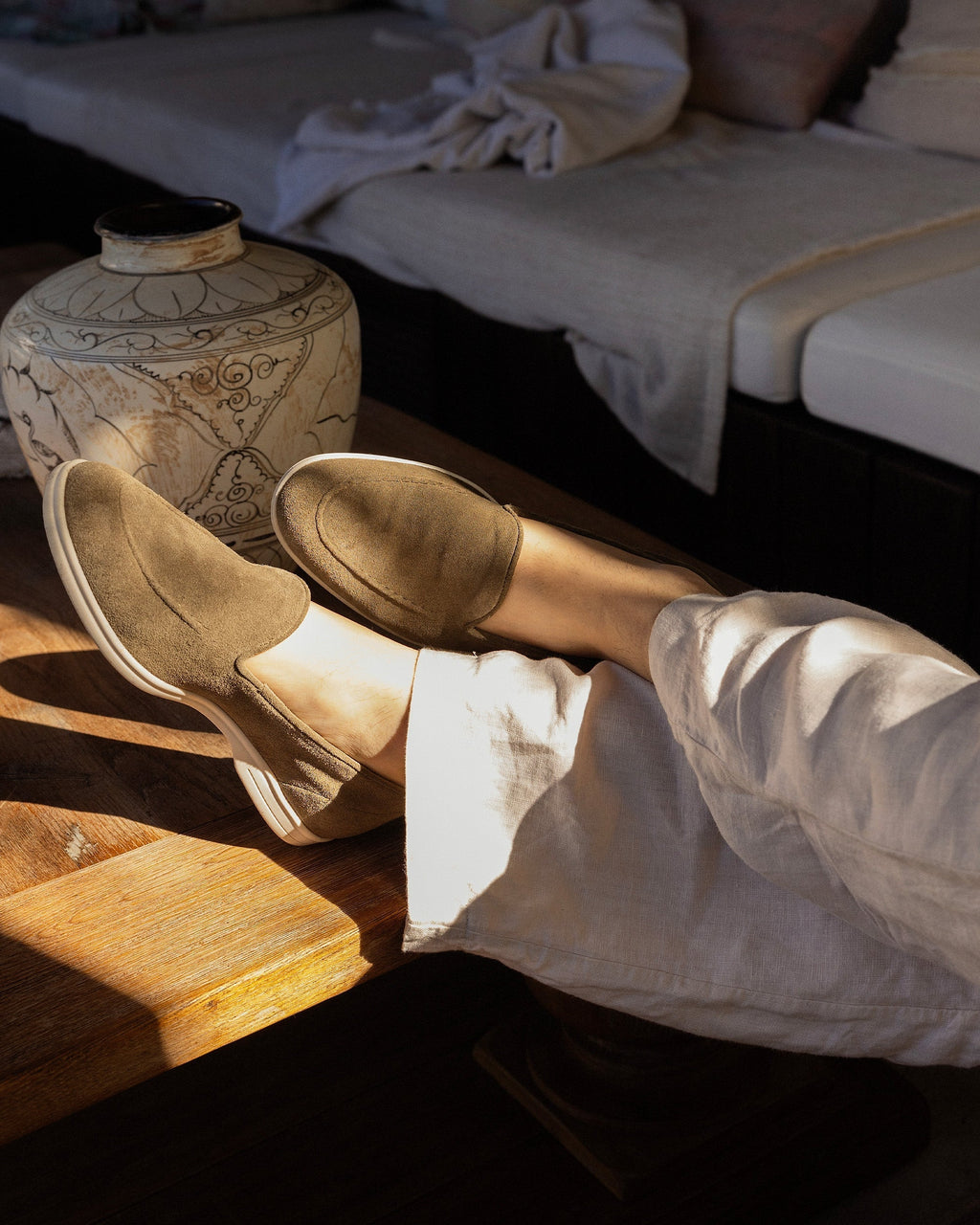 Brännö – Moss Green Suede