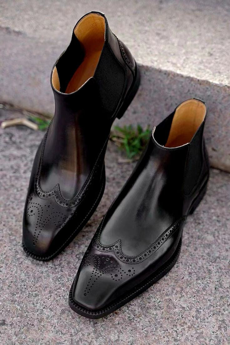 Handcrafted Leather Chelsea Boot| Stylish & Durable Footwear