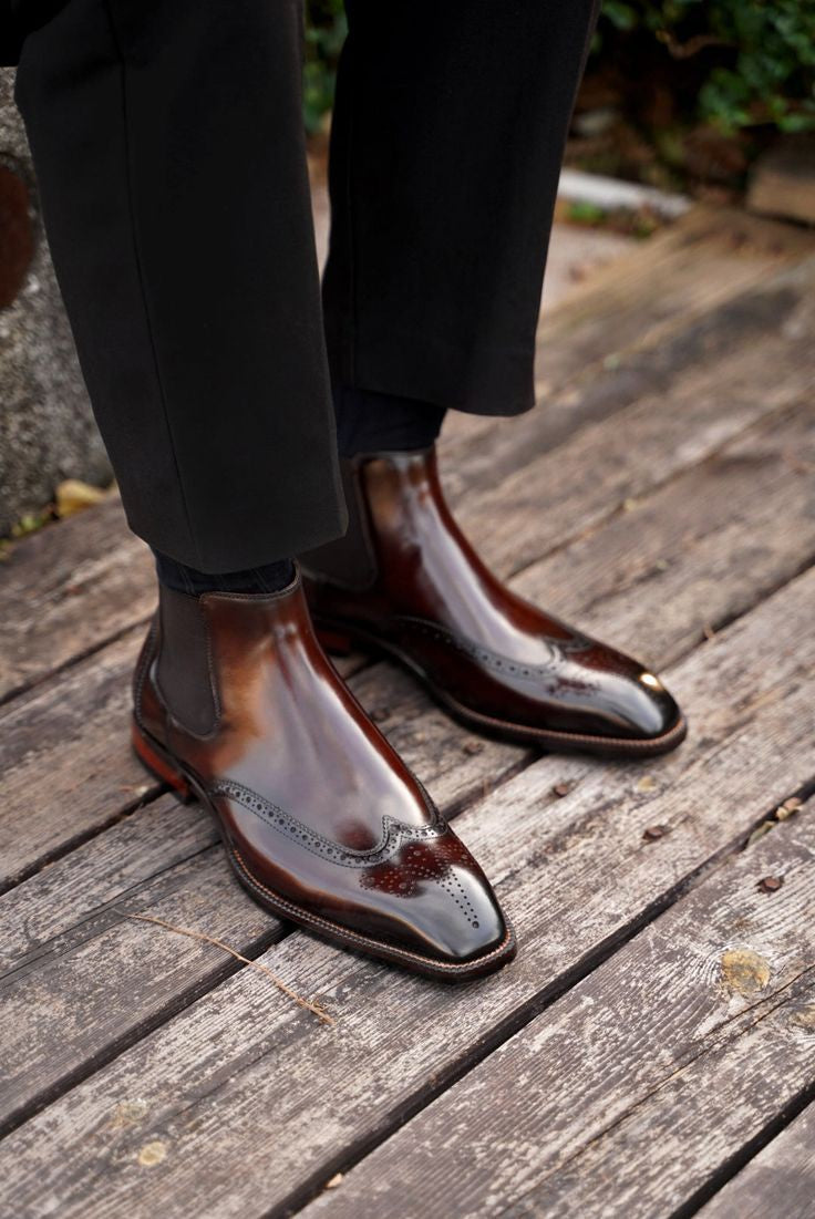 Handcrafted Leather Chelsea Boot| Stylish & Durable Footwear