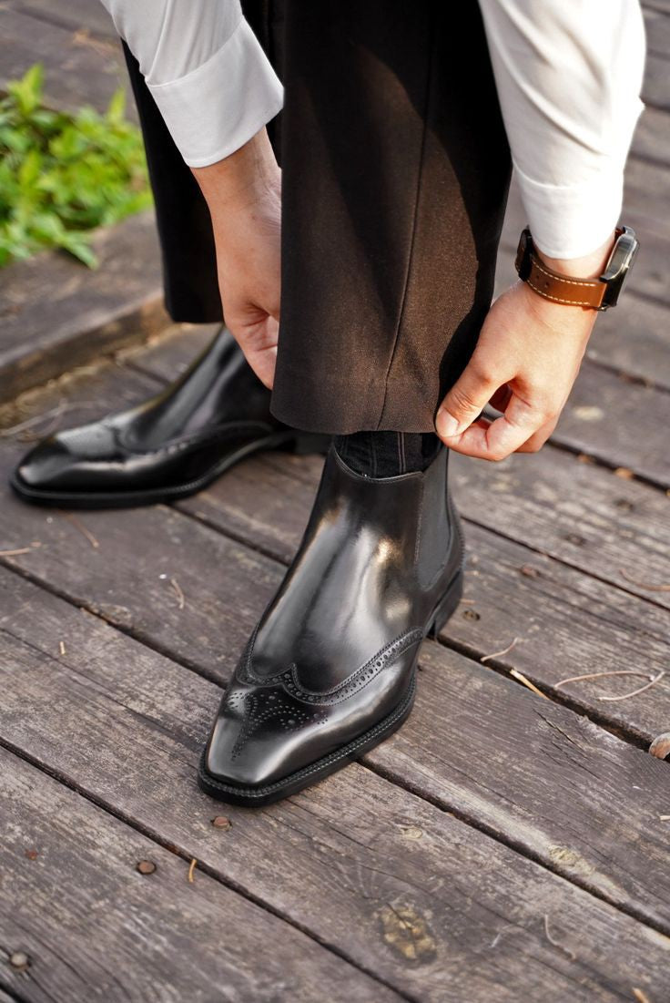 Handcrafted Leather Chelsea Boot| Stylish & Durable Footwear