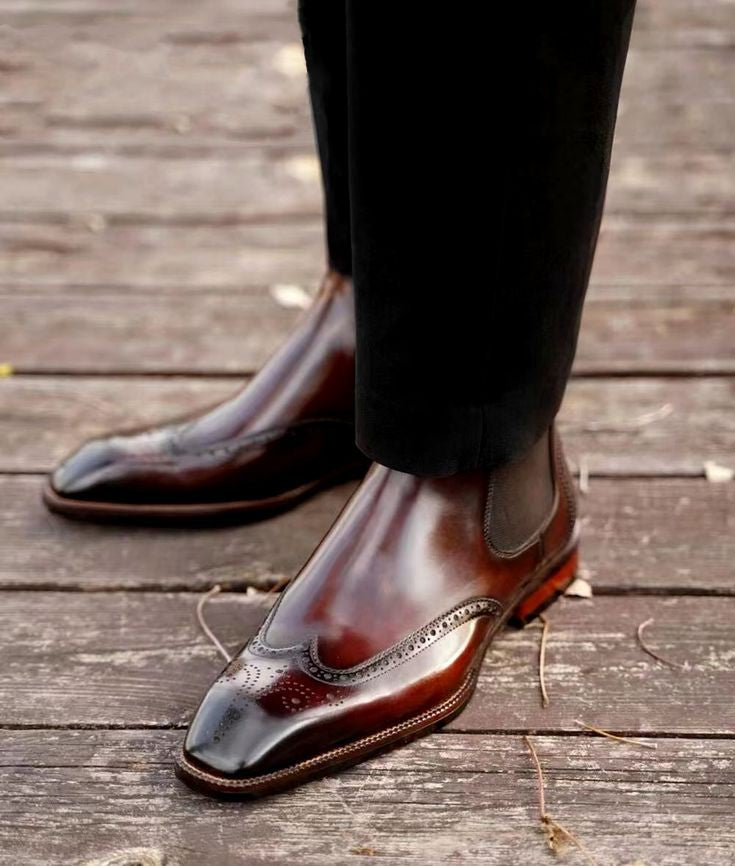 Handcrafted Leather Chelsea Boot| Stylish & Durable Footwear