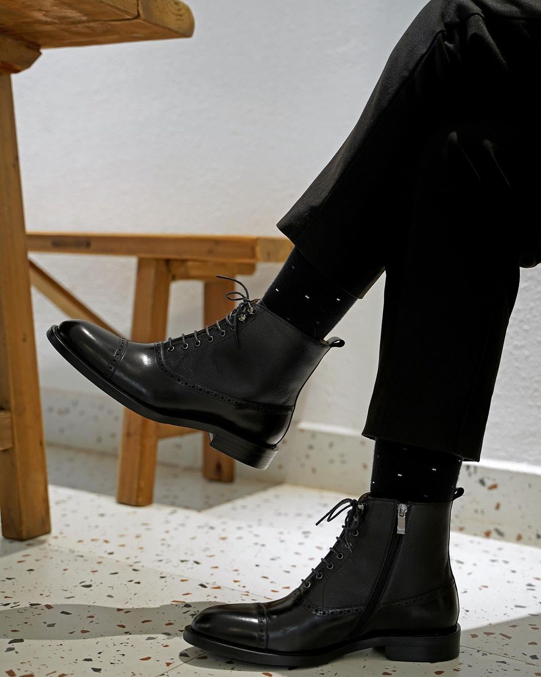 Quality Meets Sophistication: Alex Lace-Up Leather Boots | Handcrafted Excellence