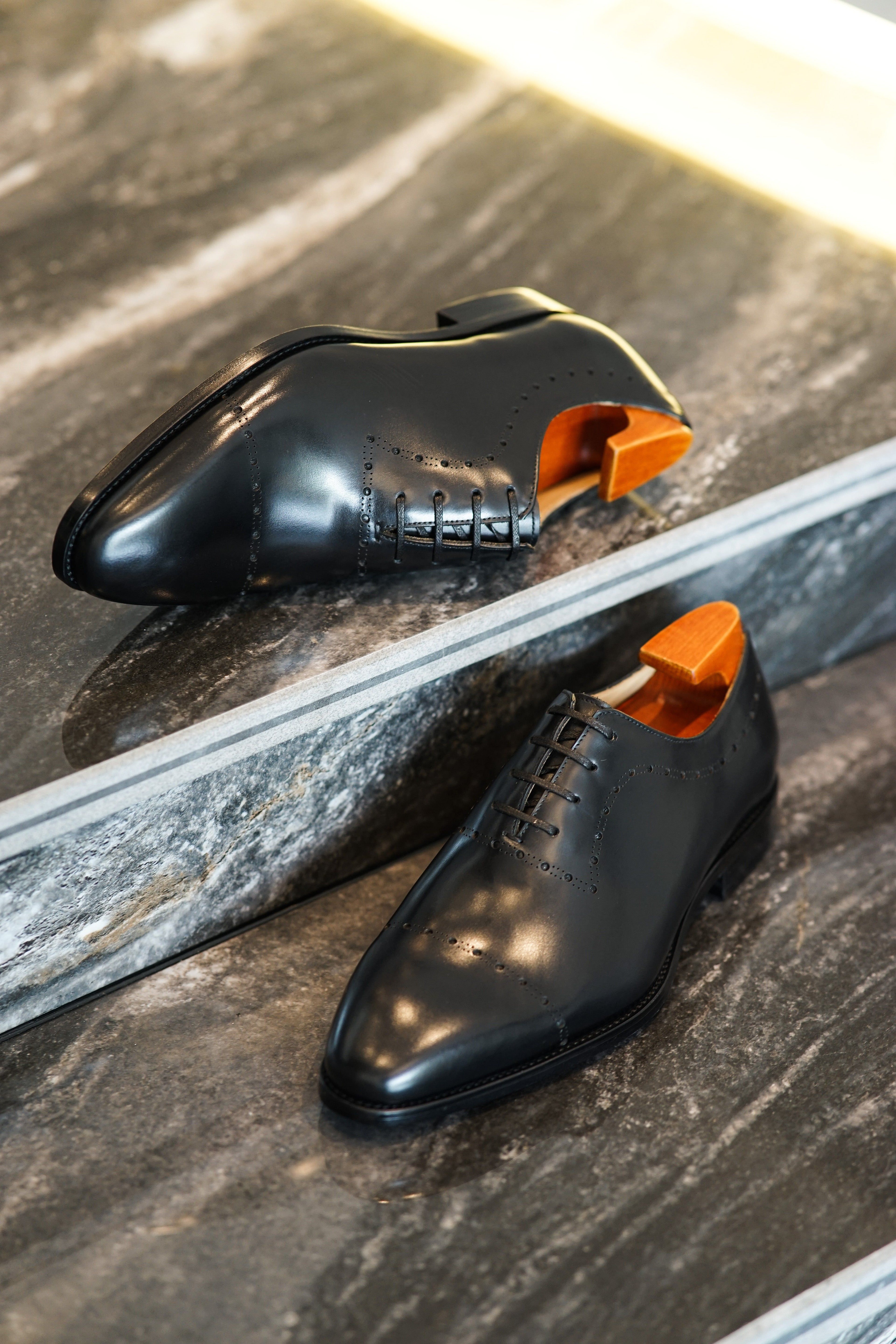 Signature Leather Lace-Up Shoes for Men | Formal & Wedding Footwear