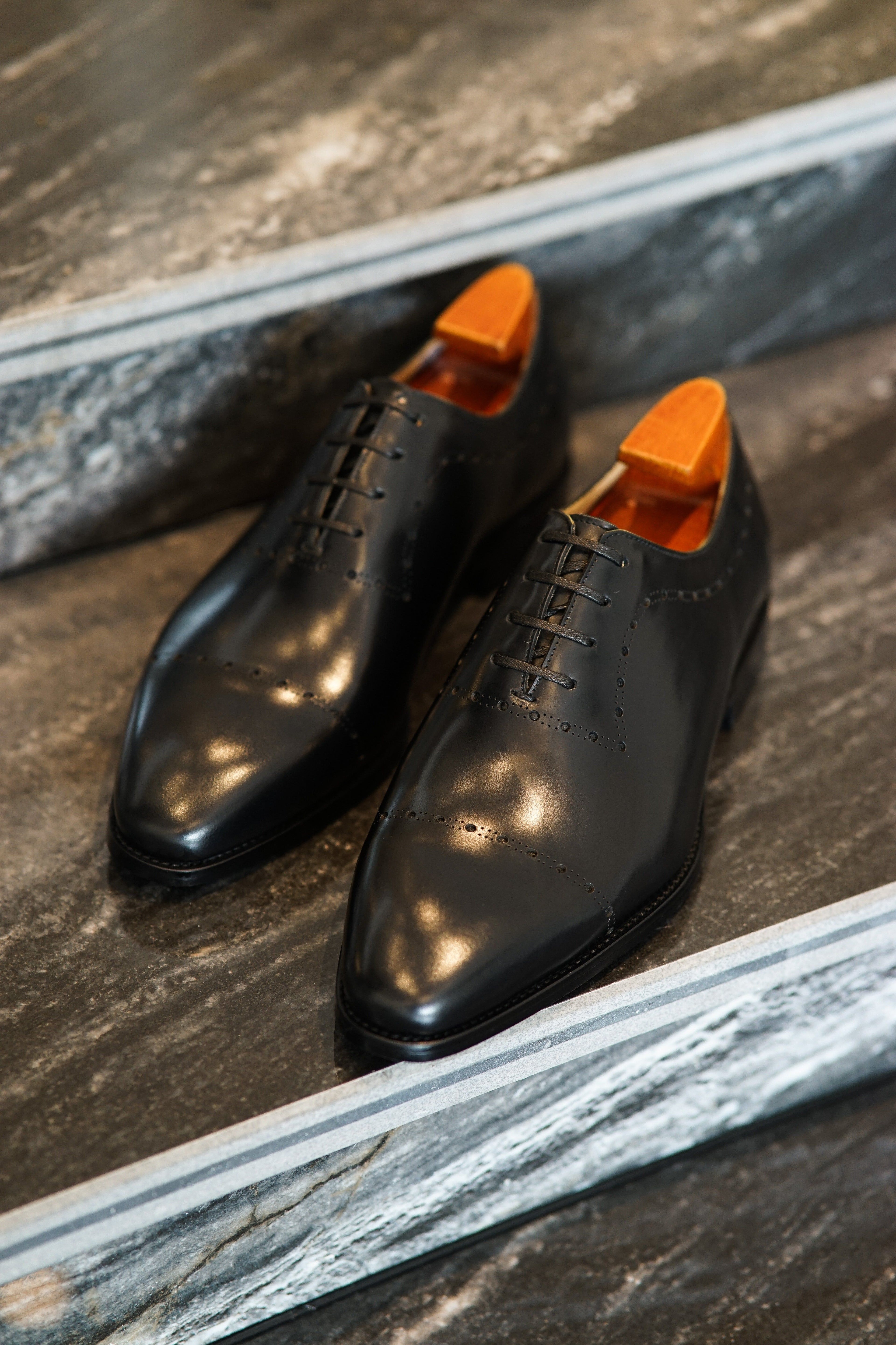 Signature Leather Lace-Up Shoes for Men | Formal & Wedding Footwear