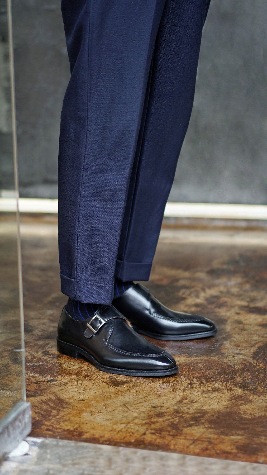 Grace Moc Toe Leather Monkstraps Shoes | Exquisite Italian Design