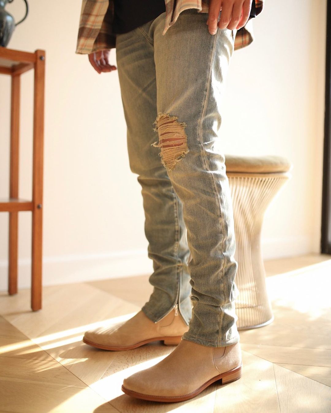 Wanderer Taupe Suede Chelsea Boots: Luxury Leather Footwear for Every Occasion