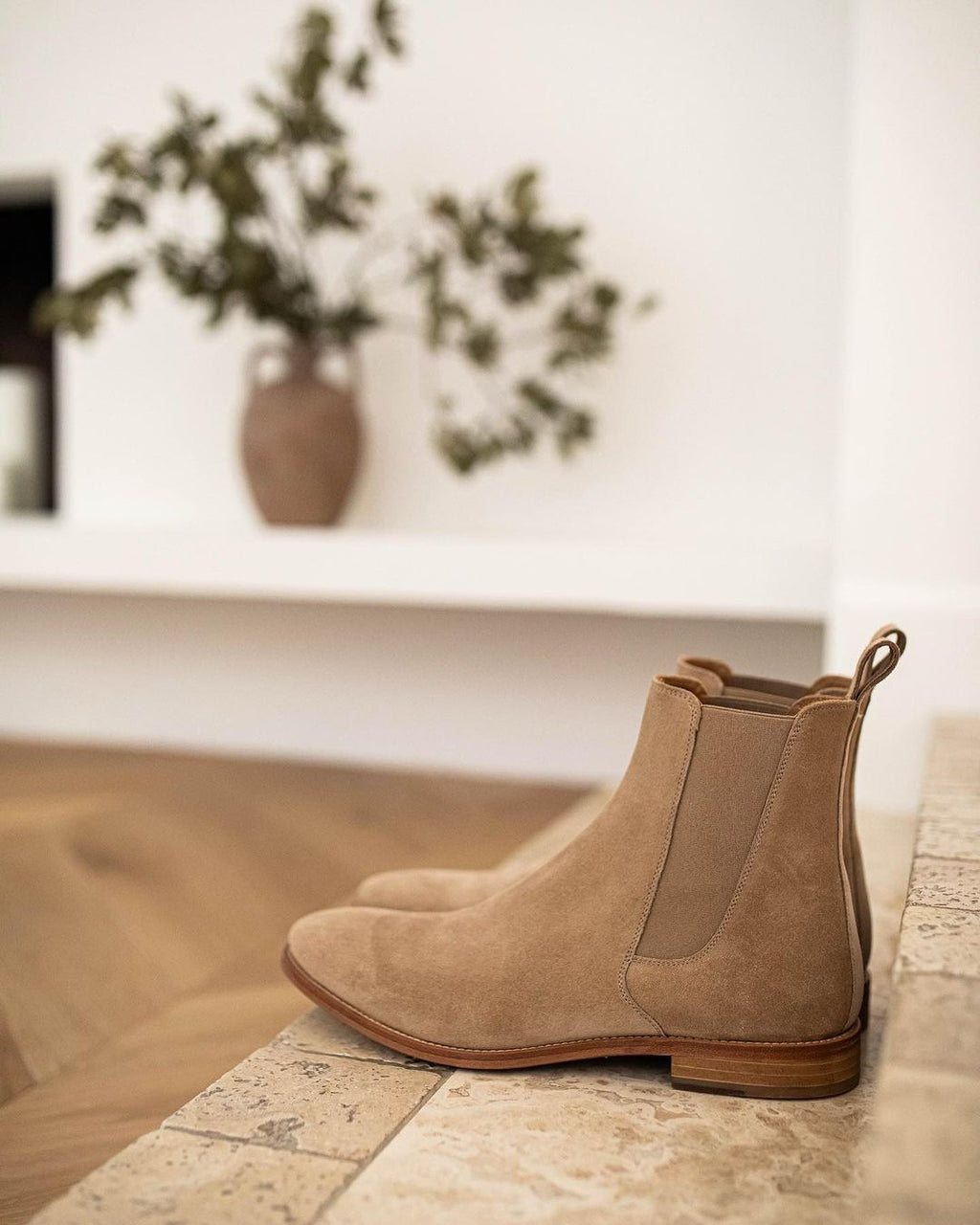 Wanderer Taupe Suede Chelsea Boots: Luxury Leather Footwear for Every Occasion
